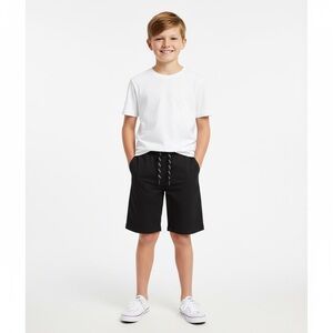 Old Navy Black Hybrid Breathable Lightweight Shorts Elastic Waist Boy XL 14-16